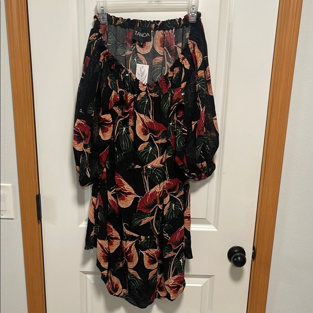 Pink and Orange Ruched Bubble Midi Skirt